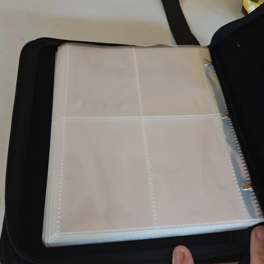 Lot of 10 TCGAMES Pikachu Zip Binder 50‎ 2x2 Pages Pokemon Organizer Yellow
